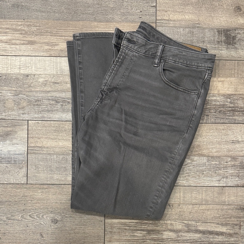 American Eagle Outfitters Men's Charcoal Slim Jeans